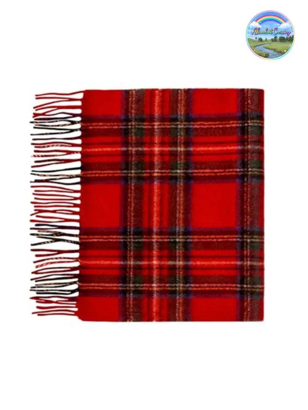 100% Cashmere Men's Plaid Scarf Cold Weather Warm Luxury 68x11
